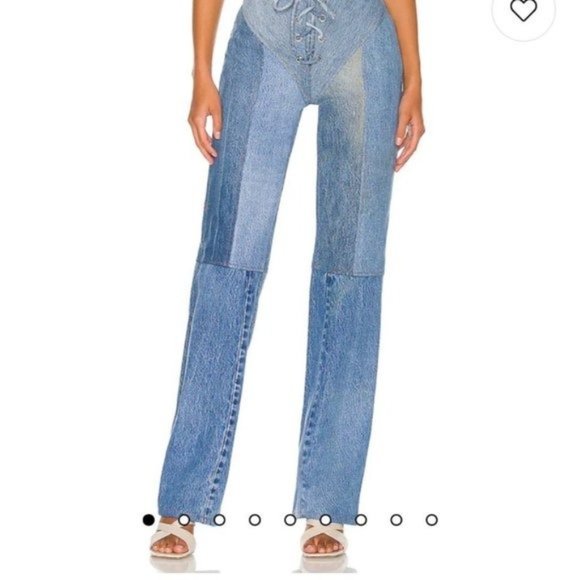 EB Denim Lace Up in Medium Wash - Picture 2 of 10